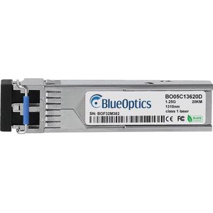 BlueOptics Level One 551097 Compatibel SFP BO05C13620D, Zendontvangers, Zilver