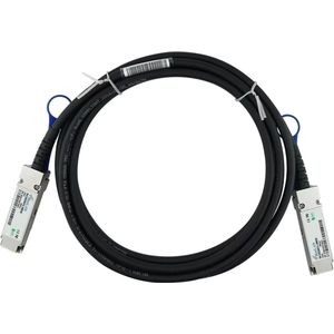 BlueLAN Extreme Networks 100G DACP QSFP1M Compatibel DAC QSFP28 SC282801L1M30, Zendontvangers, Zwart