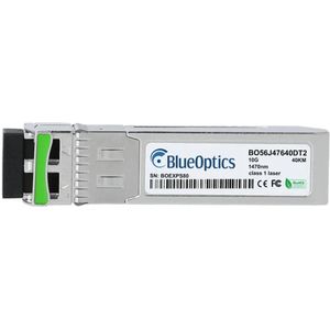 BlueOptics SFP+ Transceiver 1470nm-1610nm 10GBASE-CWDM 80KM industrial, Zendontvangers, Zilver
