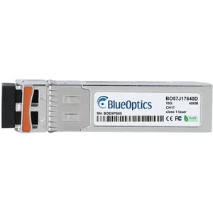 BlueOptics SFP+ Transceiver CH17-CH61 10GBASE-DWDM 40KM 100GHz industrial, Zendontvangers, Zilver
