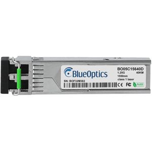 BlueOptics BO05C15640DIN SFP Transceiver 1000BASE-EX 40KM industrial, Zendontvangers, Zilver