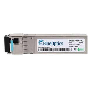 BlueOptics Bidi SFP+ Transceiver TX1330nm/RX1270nm 10GBASE-BX-D 10KM industrial, Zendontvangers, Zilver