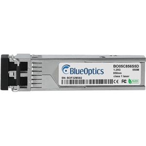 BlueOptics Grandstream F-MM850-550M-1.25G kompatibler SFP BO05C856S5D, Zendontvangers, Zilver