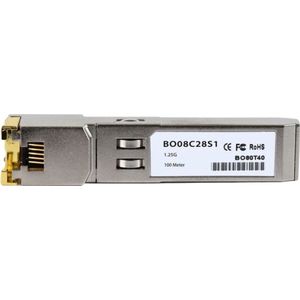 CBO Linksys MGBT1 Compatibel BlueOptics SFP BO08C28S1, Zendontvangers, Zilver