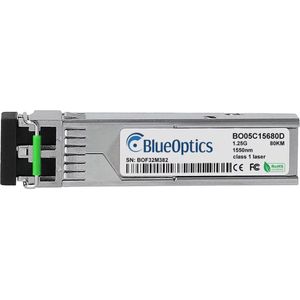 CBO Level One GVT-0302 Compatibel BlueOptics SFP BO05C15680D, Zendontvangers, Zilver
