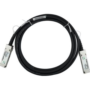 BlueLAN Compatibel Extreme Networks 40GB-C01-QSFP-EN QSFP Direct Attach kabel, 40GBASE-CR4, Ethernet/Infin, Zendontvangers, Zwart