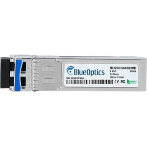 CBO Alcatel-Lucent 3FE68720AA compatibel BlueOptics cSFP BO28C3443620D, Zendontvangers, Zilver