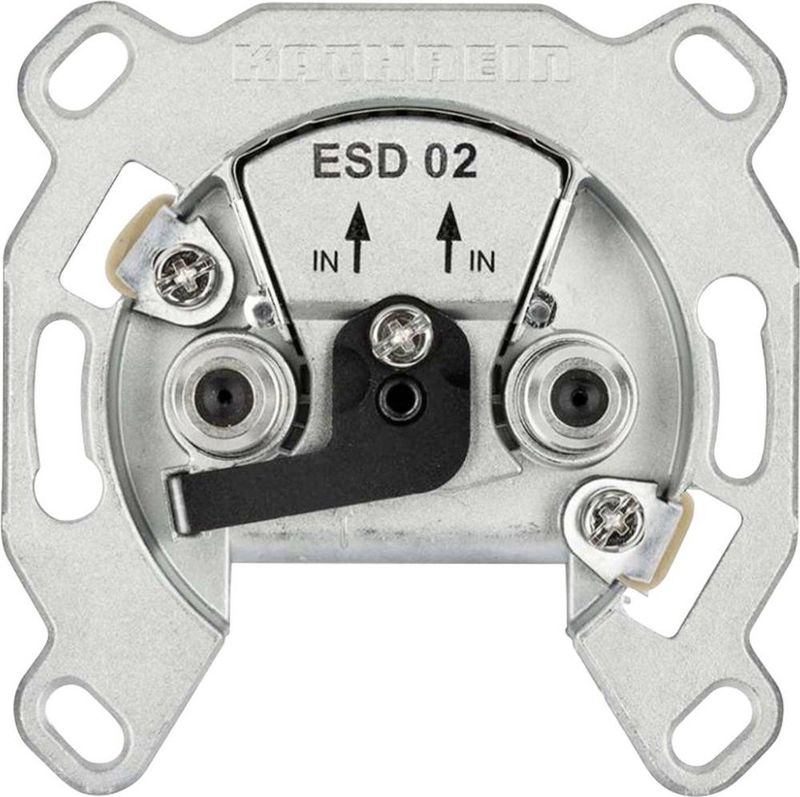 Kathrein ESD 02 Antennedoos FM, Satelliet, TV, UHF, VHF Enkele aansluitdoos