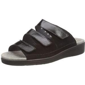 Muiltjes - Zwart - Ergonomisch Variofootbed - Flexibele Buitenzoal