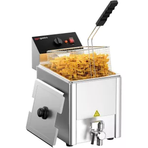 Elektrische friteuse dubbel 4000 W 12 L roestvrij staal kopen