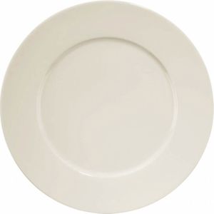 Porselein Servies Diner Bord Set Wit Geglazuurde Platte Ronde Borden-Set van 1/2/4 Voedselfotografie - Familiefeest Serveerschalen (Color : 1Pc-7.7