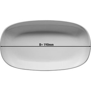 Dinerborden,30x19cm,RVS Platte Borden voor Voorgerecht,Set van
