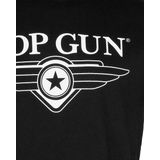 TOP GUN - Shirt - Zwart/Wit - T-shirt