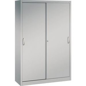 ACURADO schuifdeurkast, 3 legborden, 2 lockers, h x b x d = 1950 x 1200 x 400 mm C+P