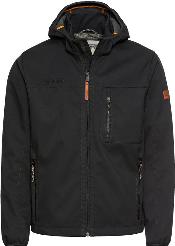 camel active - Softshelljack - Zwart - Gerecycled Polyester