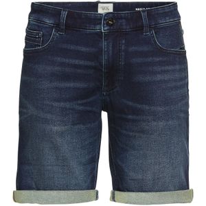 camel active - fleXXXactive® - Jeansshort - Donkerblauw - Regular Fit