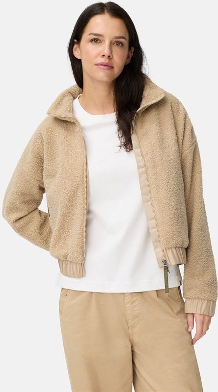 camel active Teddy Jas met opstaande kraag en tweewegsritssluiting - Maat womenswear-36 - Kasjmier
