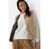 camel active - Fleece Vest - Kasjmier - Met Knoopsluiting