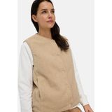 camel active - Fleece Vest - Kasjmier - Met Knoopsluiting