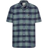 Camel Active - Overhemd - Korte Mouwen - Blauw - 100% Katoen