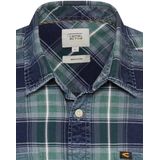 Camel Active - Overhemd - Korte Mouwen - Blauw - 100% Katoen