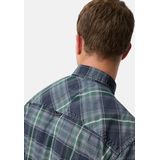 Camel Active - Overhemd - Korte Mouwen - Blauw - 100% Katoen