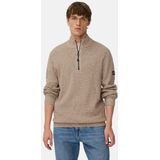 camel active Gebreide Troyer met gemêleerde structuur - Maat menswear-M - Haver