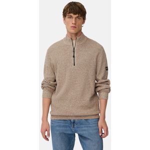 camel active Gebreide Troyer met gemêleerde structuur - Maat menswear-M - Haver