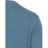 camel active - Gebreid Shirt - Steenblauw - 100% Katoen