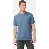 camel active - Gebreid Shirt - Steenblauw - 100% Katoen