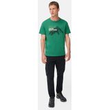 camel active - T-shirt - Dennengroen - Ronde Hals - 100% Katoen