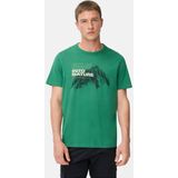 camel active - T-shirt - Dennengroen - Ronde Hals - 100% Katoen