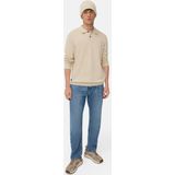 Camel Active - Gebreid Poloshirt - Lichtgrijs - Katoen