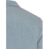 Poloshirt - Blauw - Katoen/Polyester/Elastaan - Lange Mouwen