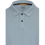Poloshirt - Blauw - Katoen/Polyester/Elastaan - Lange Mouwen