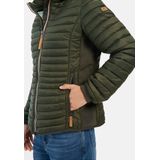 camel active Lichtgewicht gewatteerde jas gemaakt van gerecycled polyamide - Maat womenswear-34 - Donker Groen