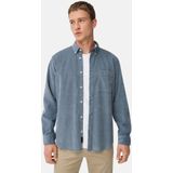 camel active - fleXXXactive® - Overhemd - Steenblauw - Lange Mouwen - Button-Downkraag