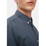 Camel Active - Shirtsleeve Shirt - Lichtgrijs - Linnen/Katoen - Korte Mouwen