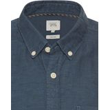 Camel Active - Shirtsleeve Shirt - Lichtgrijs - Linnen/Katoen - Korte Mouwen