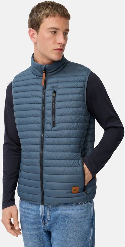 camel active - Gewatteerd Vest - Inktblauw - Gerecycled Polyamide