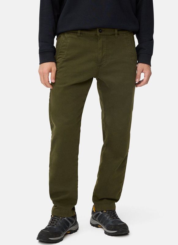 camel active fleXXXactive® chino regular fit gemaakt van katoenmix - Maat menswear-33/32 - Bosgroen
