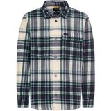 camel active - Flanellen Overhemd - Fir Green - Extra Groot