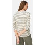 camel active - T-shirt - Licht kaki - 3/4-mouwen - Zijsplitten