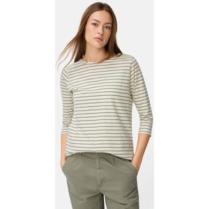 camel active - T-shirt - Licht kaki - 3/4-mouwen - Zijsplitten