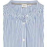 camel active - Puur Katoenen Blouse - Blauw Gestreept