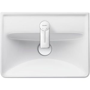 Duravit D-Neo Fonteinbak 45x33.5x13cm 1 kraangat rechthoek Keramiek Wit 0738450041