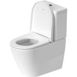 Toilet Duravit D-neo Wondergliss Staand Voor Reservoir Rimless Diepspoel 65 cm Hoogglans Wit