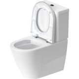 Toilet Duravit D-neo Hygieneglaze Staand Voor Reservoir Rimless Diepspoel 65 cm Hoogglans Wit