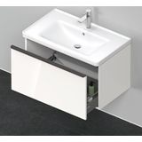 Duravit D-Neo wastafelonderkast 78.4x44x45.2cm 1 lade met softclose wit Hoogglans de425502222