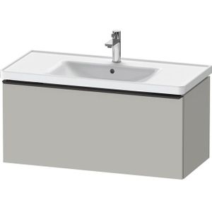 Duravit D-Neo wastafelonderkast 98.4x44x45.2cm 1 lade met softclose Betongrijs Mat de425600707